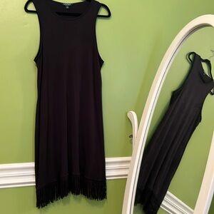 EUC Lauren Fringe Bottom Jersey Dress